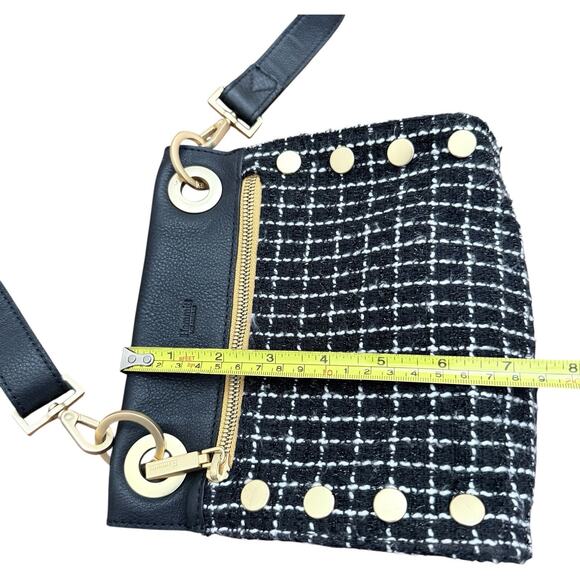 Hammitt Tony Small Crossbody Limited Edition Midnight Trellis Brushed Gold Tone - Picture 9 of 9